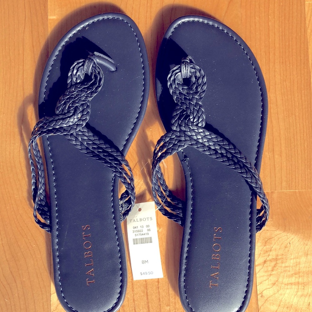 NWT Navy Blue Talbots Sandals